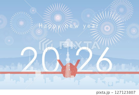 2026  HAPPY NEW YEAR 東京　花火 127123807