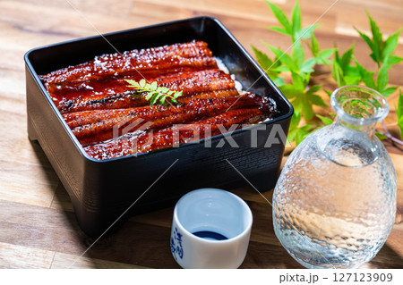【食べ物素材】美味しそうなうな重【長野県】 【食べ物素材】美味しそうなうな重【長野県】 127123909