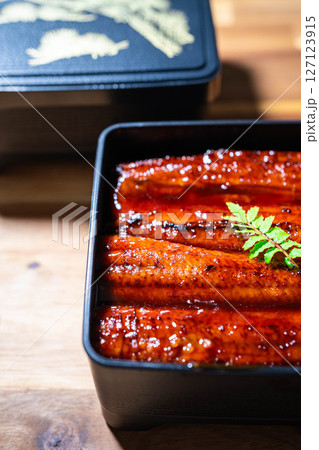 【食べ物素材】美味しそうなうな重【長野県】 【食べ物素材】美味しそうなうな重【長野県】 127123915