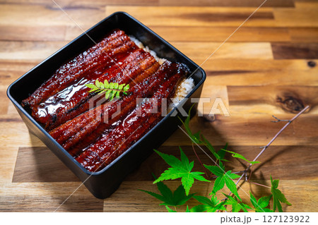 【食べ物素材】美味しそうなうな重【長野県】 127123922