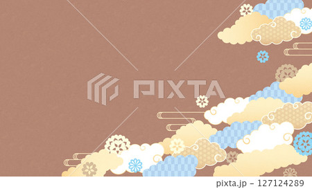 bg素材-雲柄6-2 bg素材-雲柄6-2 127124289