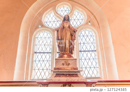 chapel of Saint Gonery, Plougrescant, cotes d'armor, brittany, france 127124385