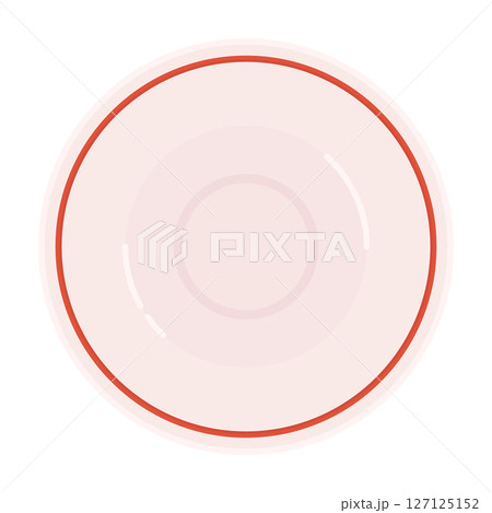 上から見たラーメン丼のイラスト 127125152