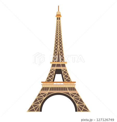 Eiffel tower vector logo. 127126749