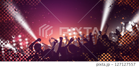 music concert disco party banner 127127557
