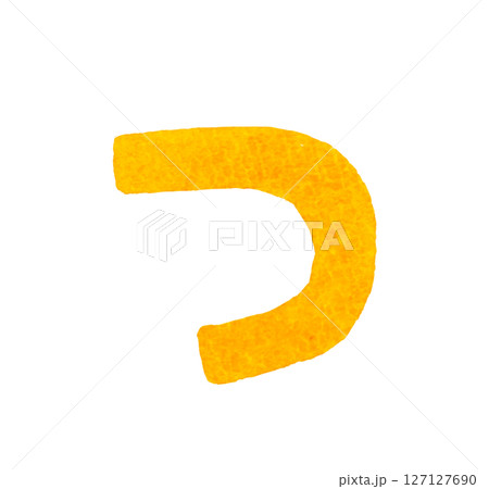 ひらがなの「つ」 かわいい手描き水彩イラスト・手書き文字の素材 ひらがなの「つ」 かわいい手描き水彩イラスト・手書き文字の素材 127127690