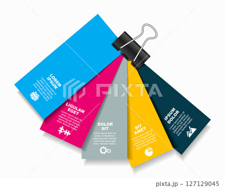 Infographic design template with place for your data. Vector illustration. 127129045