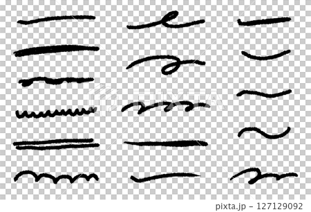 柔和的手繪線條集 柔和的手繪線條集 127129092