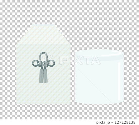 Illustration of an urn and bone box. 127129139