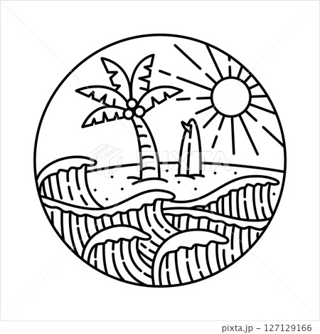 natural scenery in the frame illustration 127129166