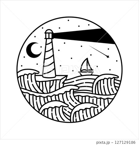 natural scenery in the frame illustration 127129186