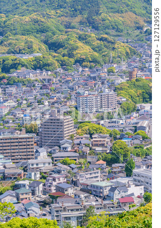 (長崎県)佐世保の街並み 山側 (長崎県)佐世保の街並み 山側 127129556