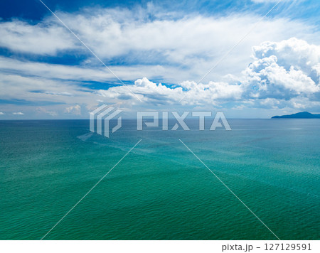 Beautiful sea beach nature background,High Angle view beach sea background. Beautiful sea beach nature background,High Angle view beach sea background. 127129591