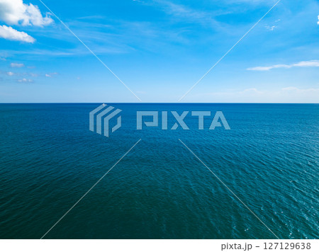 Beautiful sea beach nature background,High Angle view beach sea background. 127129638