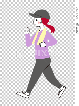 年輕女子走 年輕女子走 127129718