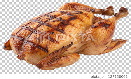 Chicken  food  white background Chicken  food  white background 127130061