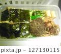 ハンバーグとスパゲッティが入ったスペシャルのり弁 127130115