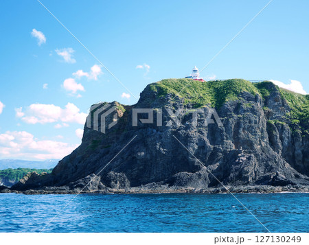小樽の海から見た日和山灯台 127130249