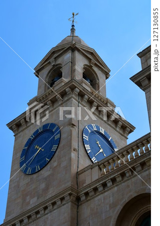 マルタ共和国、マルタ島、スリーシティーズ、ヴィットリオーザ、海事博物館時計塔 マルタ共和国、マルタ島、スリーシティーズ、ヴィットリオーザ、海事博物館時計塔 127130855