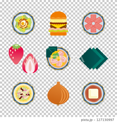 Saga gourmet illustration set 2 Saga gourmet illustration set 2 127130997