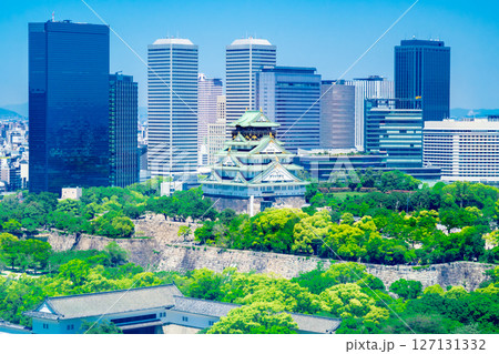 大阪城 都市風景 大阪城 都市風景 127131332