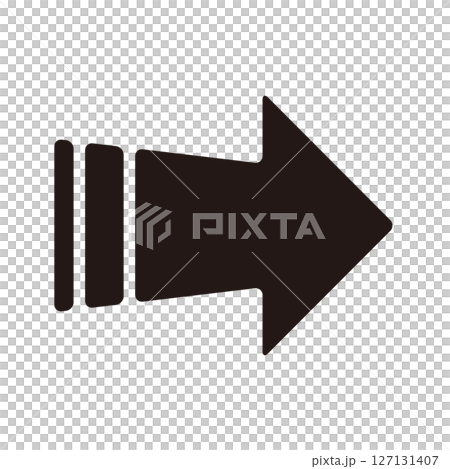 Simple arrow icon illustration Simple arrow icon illustration 127131407