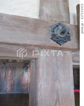 姫路城　六葉釘隠し 127131415