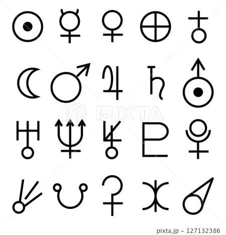 惑星記号　セット 127132386