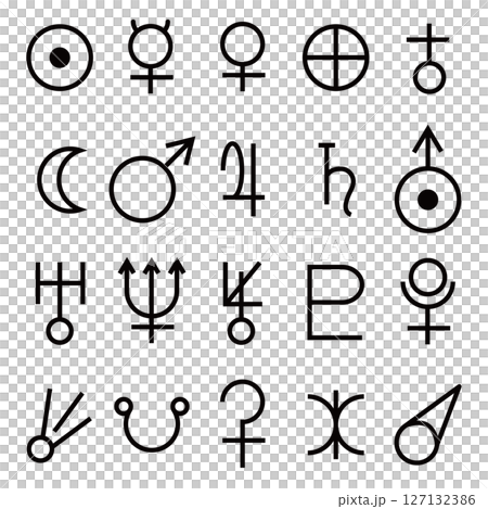 惑星記号　セット 127132386