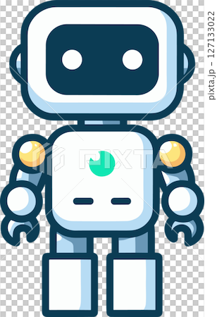 簡單的AI機器人插圖 簡單的AI機器人插圖 127133022
