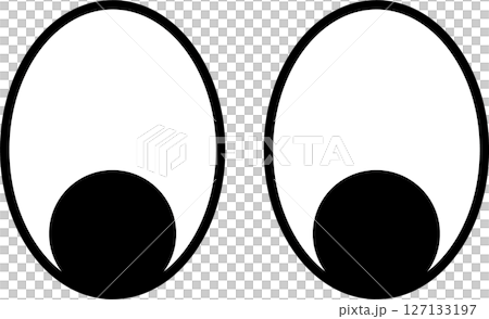 下目線イラスト 127133197