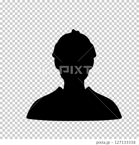 日本の江戸時代の町人のイメージモノクロイラスト 127133338