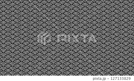 Seigaiha simple background black vector Seigaiha simple background black vector 127133829