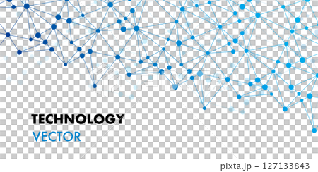 Background technology polygon triangle connection near future blue 127133843