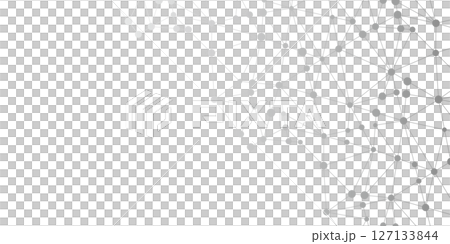 Technology polygon connection near future background monochrome gray 127133844