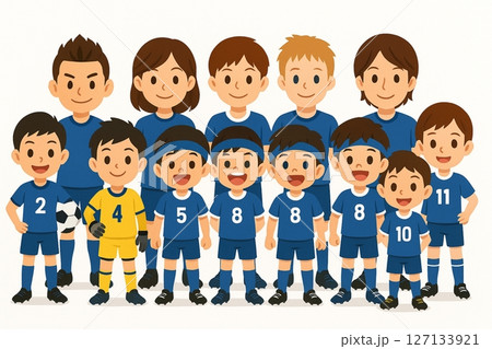 サッカー 127133921