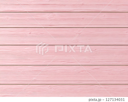 ピンク色のペンキの塗られた木の壁の背景素材 127134031