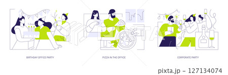Team events isolated cartoon vector illustrations se Team events isolated cartoon vector illustrations se 127134074