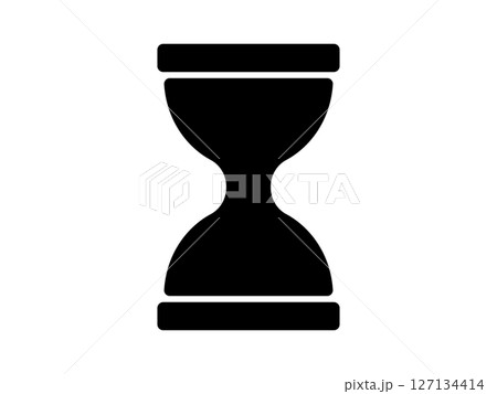 砂時計のアイコン　モノトーン 127134414