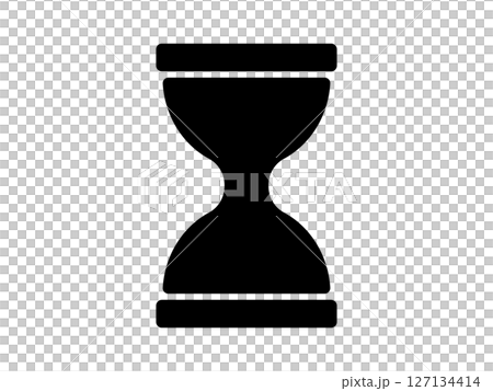 砂時計のアイコン　モノトーン 127134414