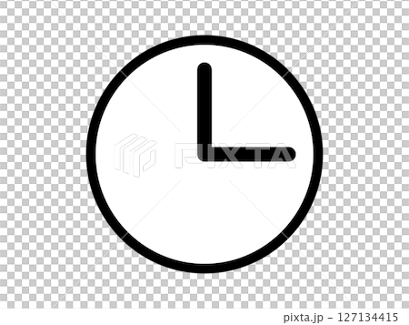 Wall clock icon Monotone 127134415