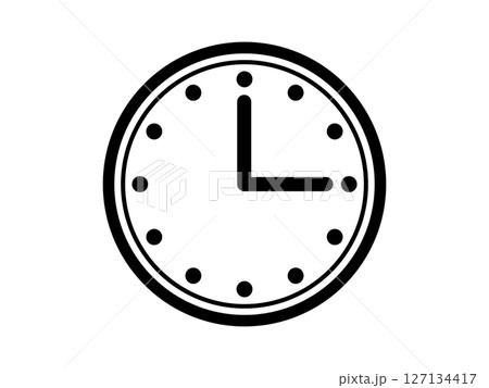 掛け時計のアイコン モノトーン 掛け時計のアイコン モノトーン 127134417