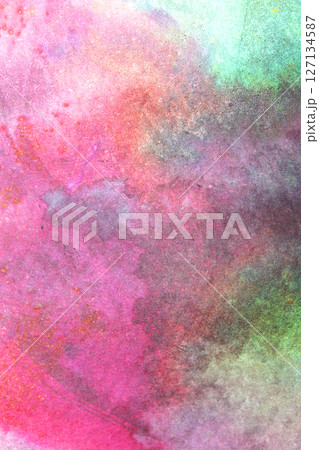 Abstrac Watercolour Vibrant Rainbow Paint Blending Together in a Cloud Shape Background Abstrac Watercolour Vibrant Rainbow Paint Blending Together in a Cloud Shape Background 127134587