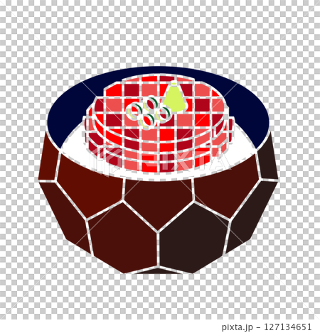 まぐろたたき丼のイラスト 127134651