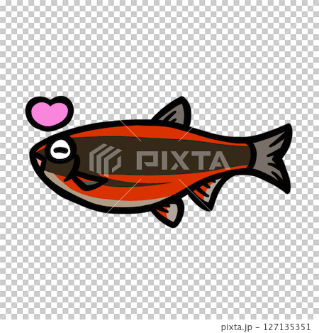 Illustration of a cute happy dace 127135351