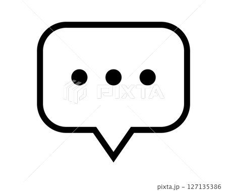 吹き出し　話している　アイコン　ベクター	 127135386