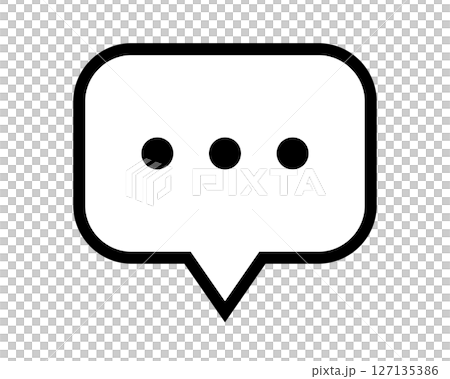 吹き出し　話している　アイコン　ベクター	 127135386