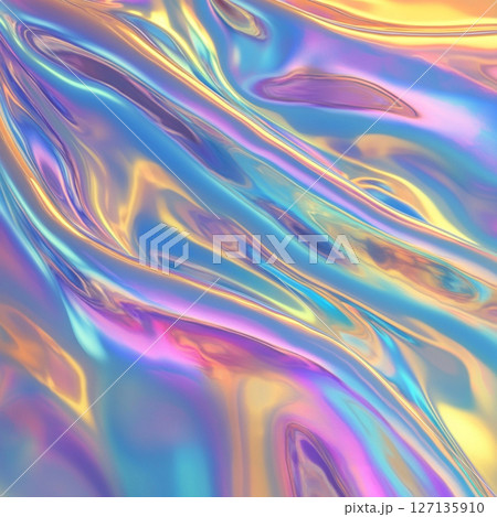 Holographic Rainbow Foil Iridescent Texture Background 127135910