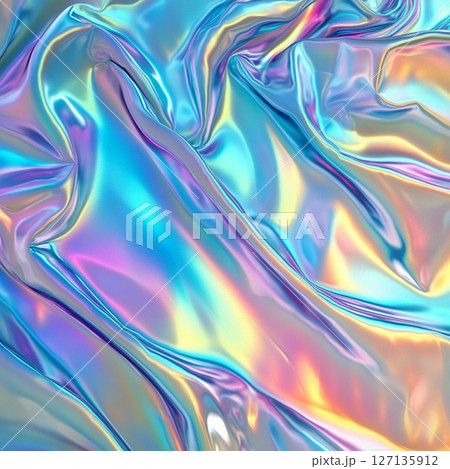 Holographic Rainbow Foil Iridescent Texture Background 127135912