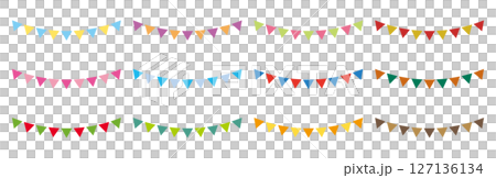 花圈彩旗設定向量 127136134